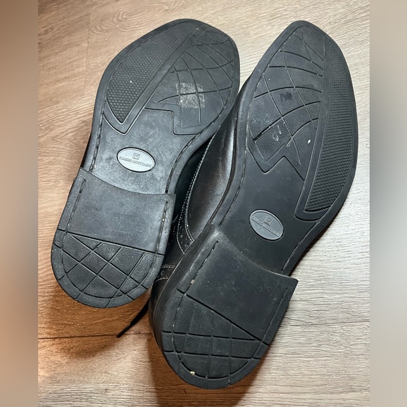 Sandro Moscoloni - Leather Derby Oxfords Black Brogue - Picture 4 of 9